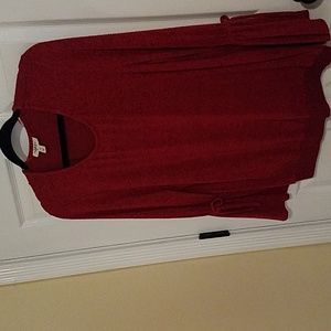 Women's red sweater by Styling Company size extra large